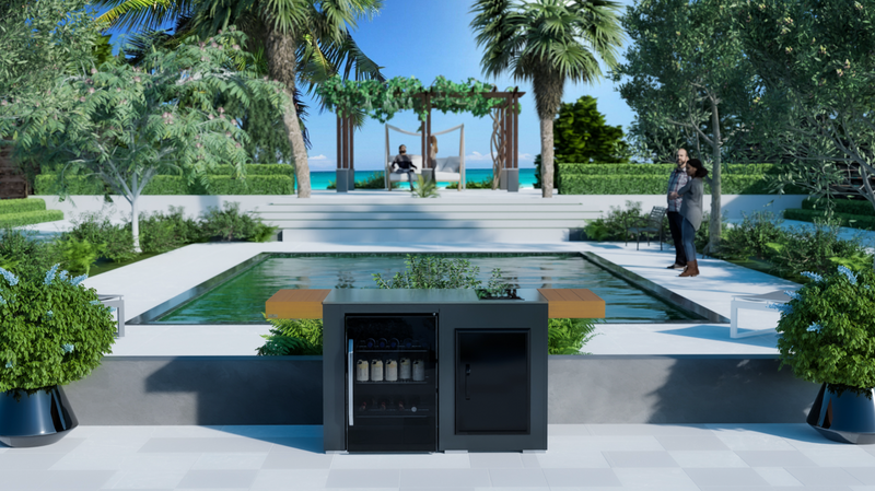 Grillandia Outdoor Kitchen Fridge,Hob and Weather Cover - 2M