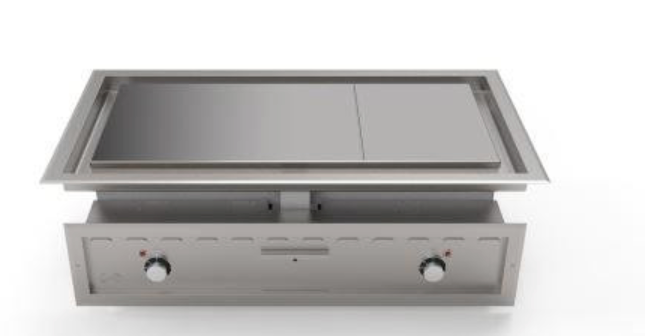 Mirror Residential & Commercial ME90 DI Drop in Heavy Duty Electric Chrome Griddle/Plancha