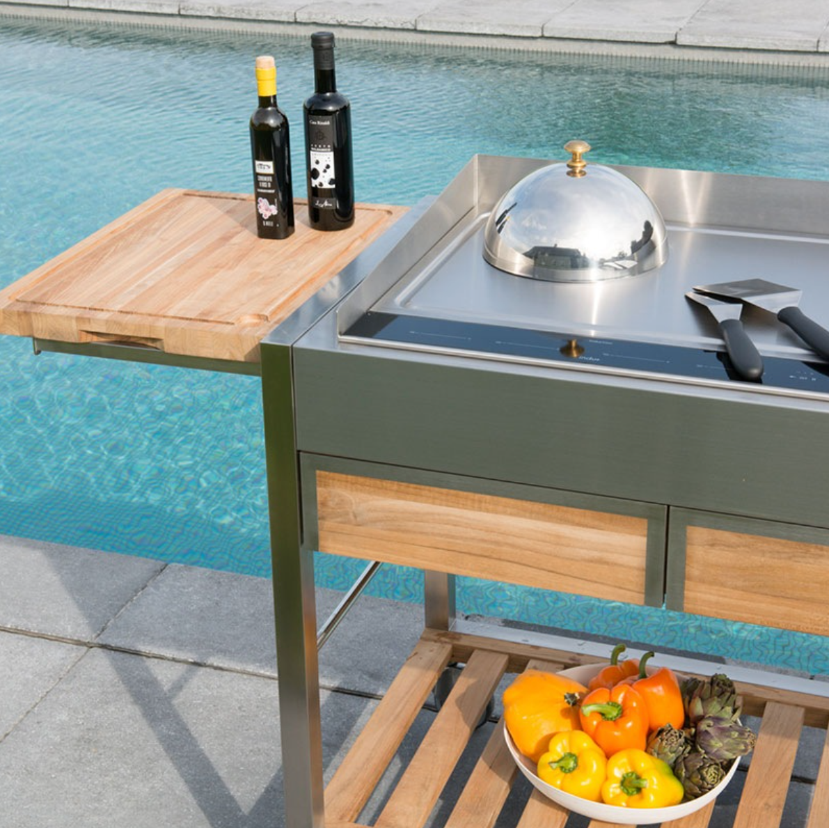 Indu+ TomBoy DUO UNICO Electric BBQ Grill Cart