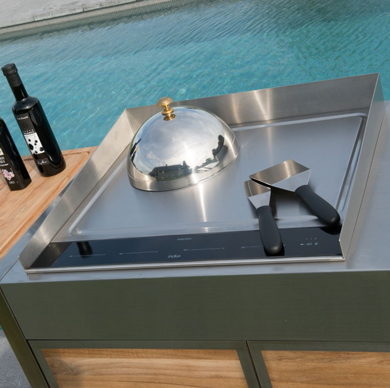 Indu+ TomBoy Duo Unico Electric BBQ Grill Cart