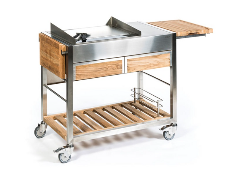 Indu+ TomBoy Duo Unico Electric BBQ Grill Cart