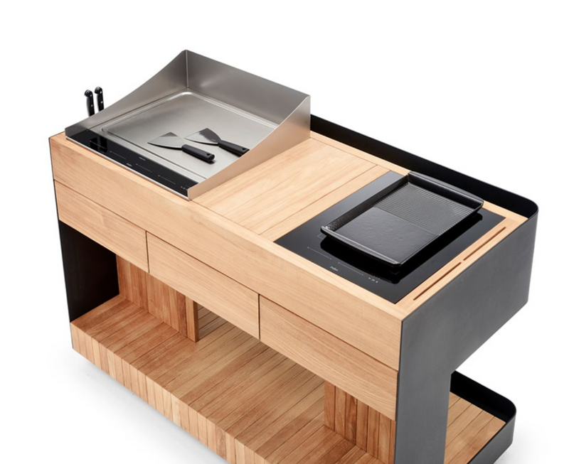 Indu+ Bilba Electric BBQ Grill Cart | Teppanyaki 58