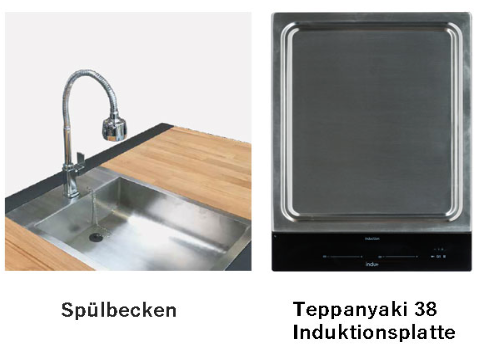 Indu+ Arvid worktop with sink