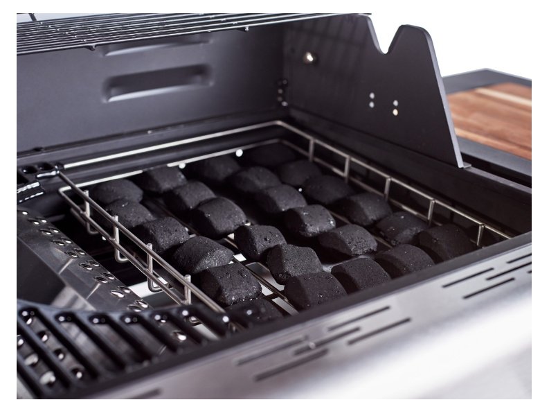 Jupiter 4 Burner Hybrid with Chopping Board – Blue