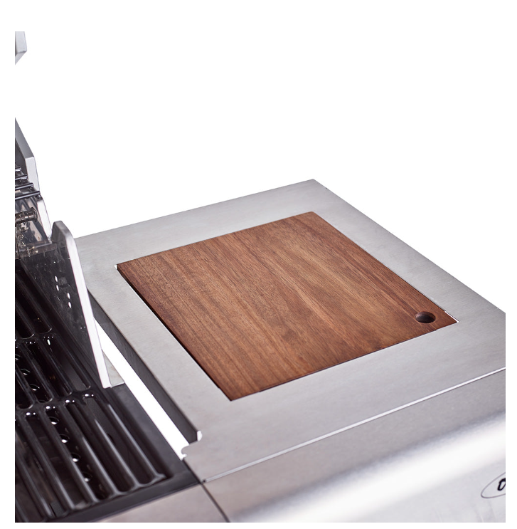 Jupiter 6 Burner Hybrid with Chopping Board – Stainless Steel