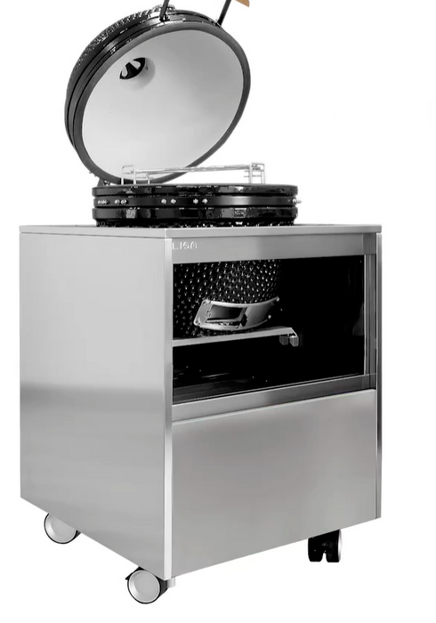 Okinawa 120 Sportello Scotch Brite Stainless Steel with two Door and Top