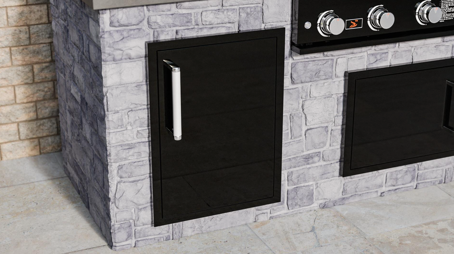 Whistler Black Silk Burford Single Vertical Door