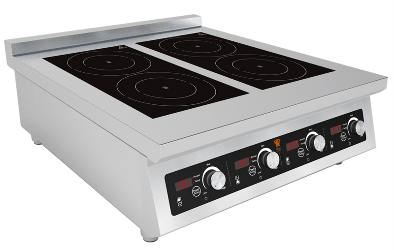 Chefsrange Residential & Commercial BE70IH4-3.5 70 Line Countertop 4-Ring Induction Hob