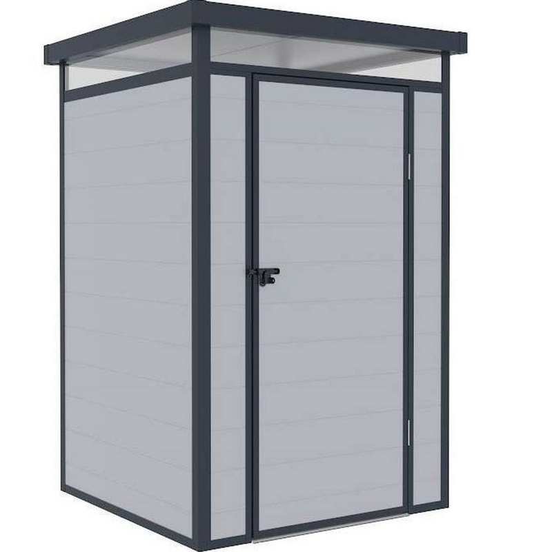 LOTUS CURO LIGHT + DARK GREY 4X4 PLASTIC SHED