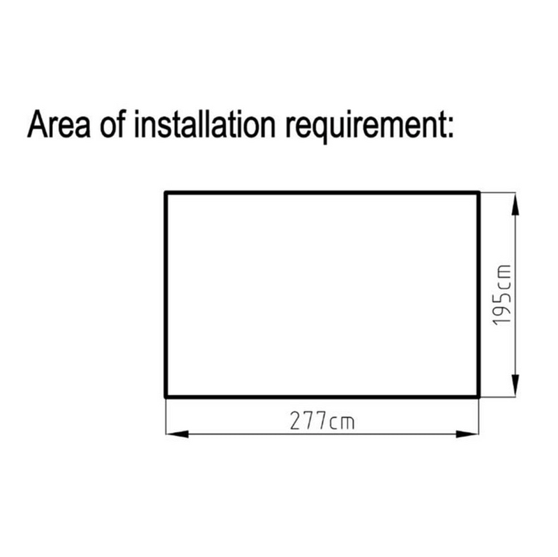 LOTUS HYPNOS APEX METAL SHED GREEN 9X6