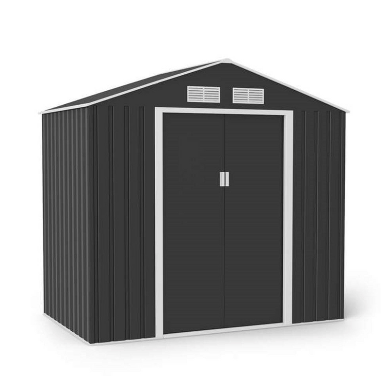HERA APEX METAL SHED INCLUDING FOUNDATION KIT 7X4