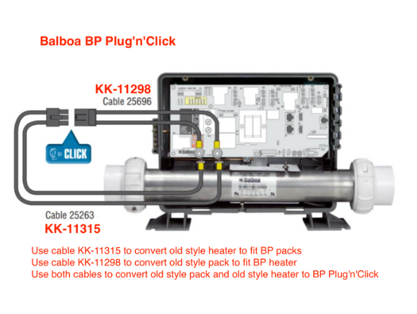 3KW Balboa Heater Suits BP packs (except BP100/200)