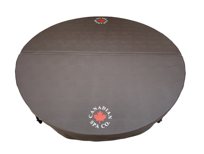 Deluxe Spa Cover 5"/3" Thick Tapered Spa Covers - Brown