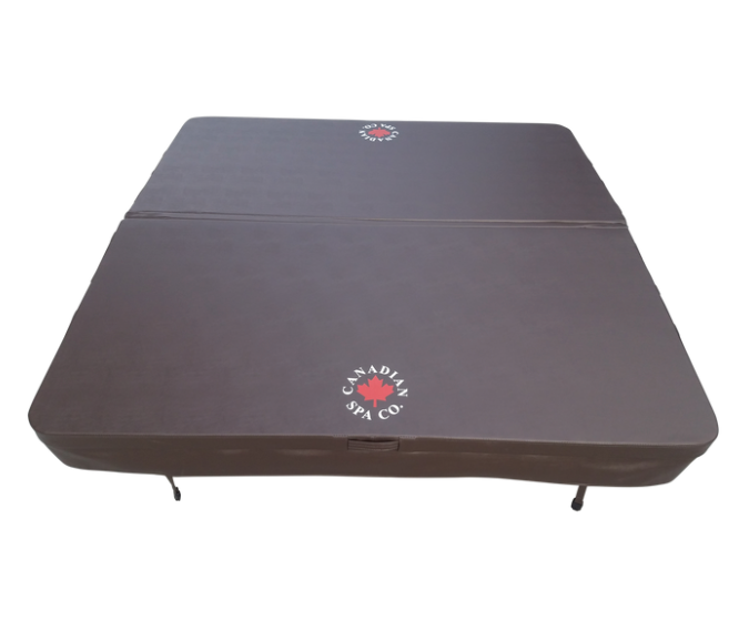 Deluxe Spa Cover 5"/3" Thick Tapered Spa Covers - Brown