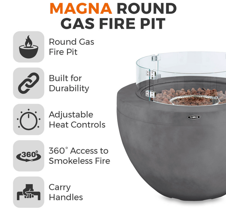Magna Round Gas Fire Pit