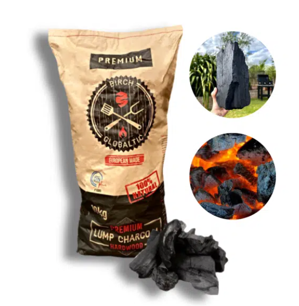 Restaurant Quality Birch Lumpwood Barbecue Charcoal – 10kg