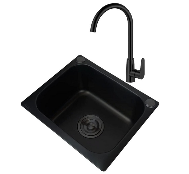 Sink Black Drop-In Undermount