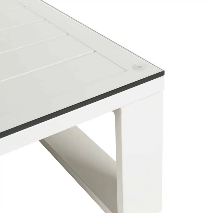 Mambo Del Mar All Weather Outdoor Coffee Table in a White Finish MAM-02-CT-W