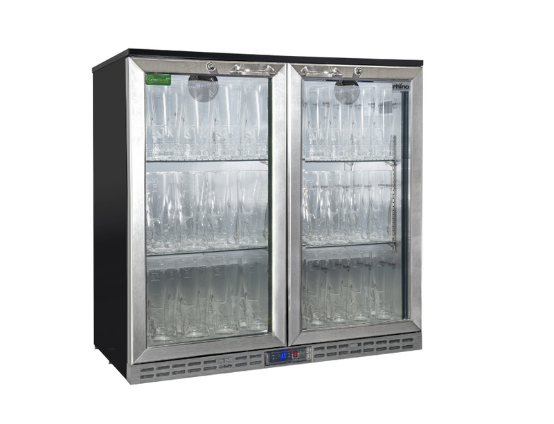 Rhino GreenSense Plus Monaco 900H-SS Glass Hinged Door Bottle Cooler