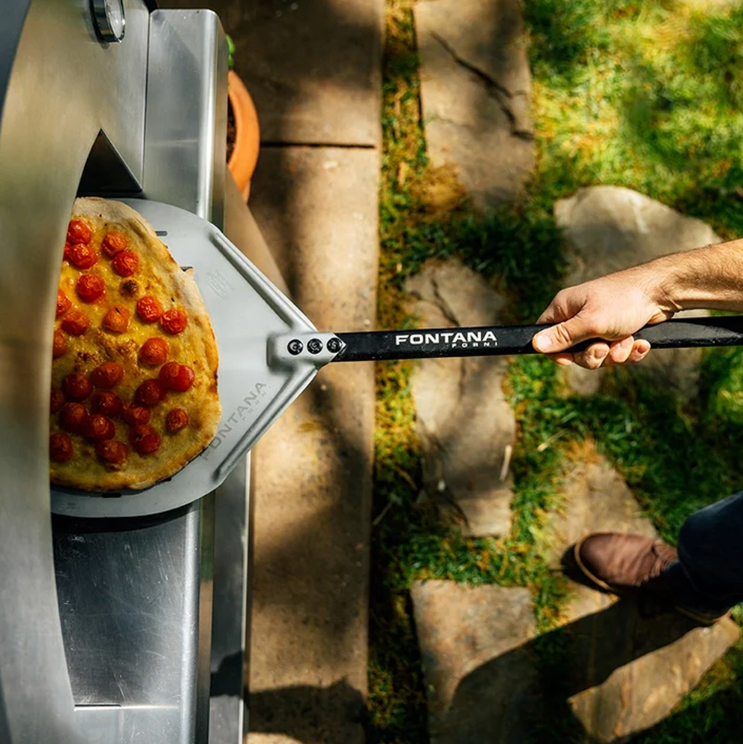 Fontana Lorenzo Pearl Wood Pizza Oven with Trolley