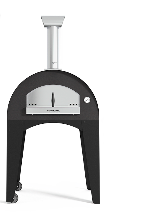 Fontana Lorenzo Pearl Wood Pizza Oven with Trolley