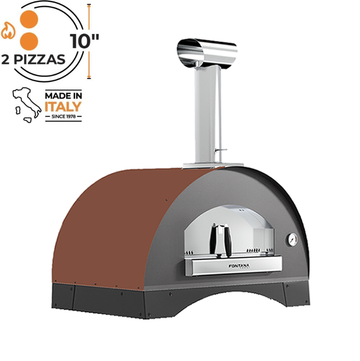 Fontana Lorenzo Rosso Build In Wood Pizza Oven