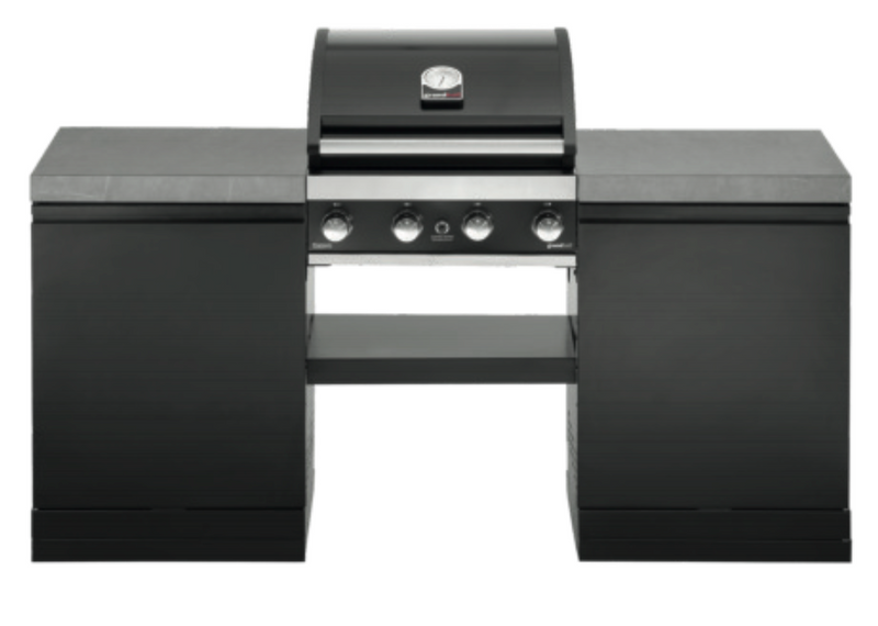 GrandPro Outdoor Kitchen with 4 Burner BBQ, - 1.9m