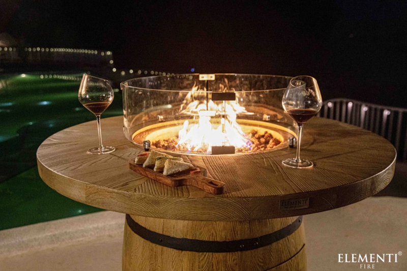 Lafite Barrel Fire Table