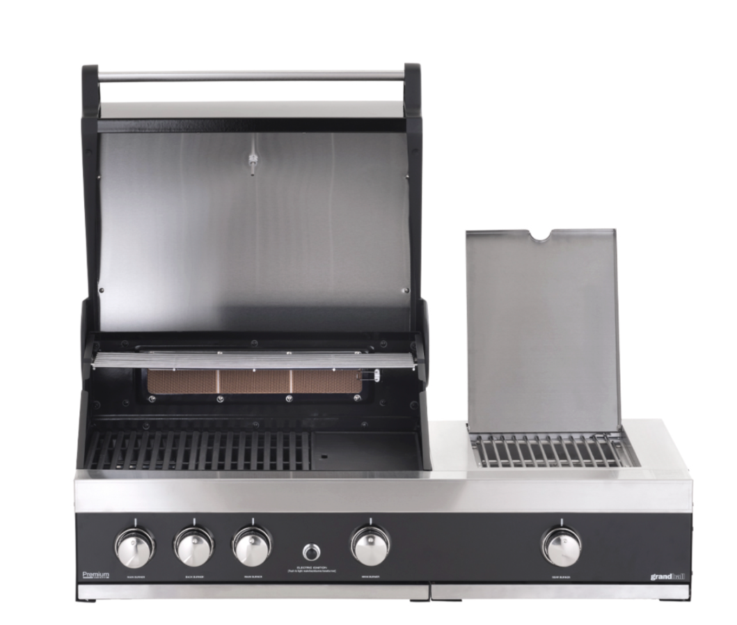 GrandPro Outdoor Kitchen Maxim 3 Burner, Side Burner, Fridge, Sink and Water Fall - 3m