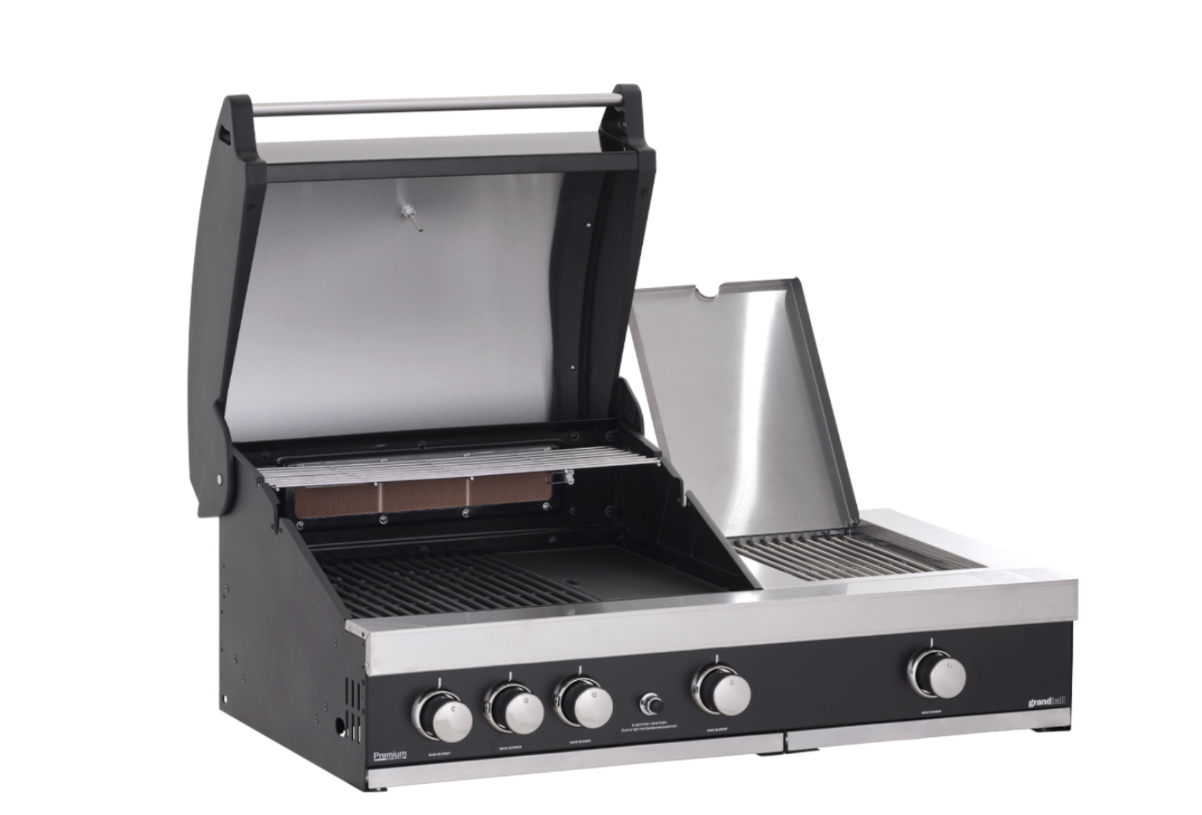 GrandPro Outdoor Kitchen Maxim 3 Burner, Side Burner, Fridge, Sink and Water Fall - 3m