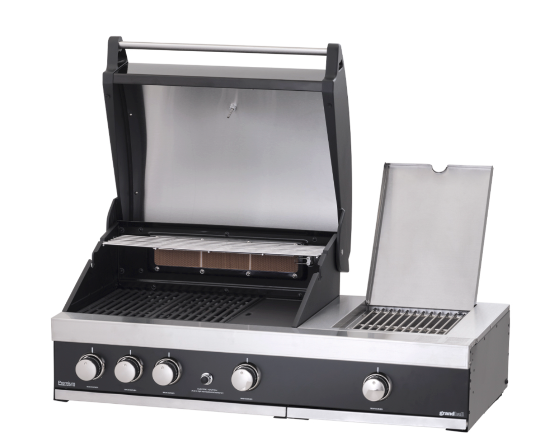 GrandPro Outdoor Kitchen Maxim 3 Burner, Side Burner, Fridge, Sink and Water Fall - 3m