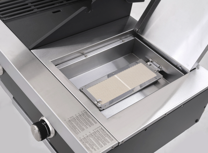 GrandPro Outdoor Kitchen with 3 Burner BBQ, Side Burner, Fridge, Sink and WaterFall - 3m