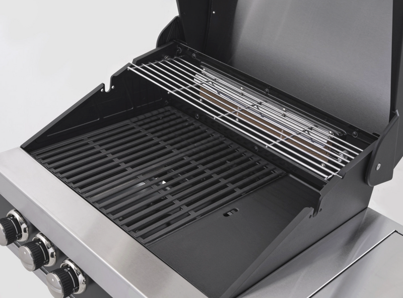 GrandPro Outdoor Kitchen with 3 Burner BBQ, Side Burner, Fridge, Sink and WaterFall - 3.6m