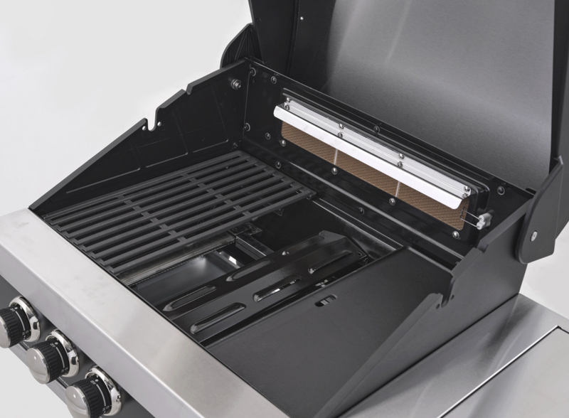 GrandPro Outdoor Kitchen with 3 Burner BBQ, Side Burner, Fridge, Sink and WaterFall - 3m