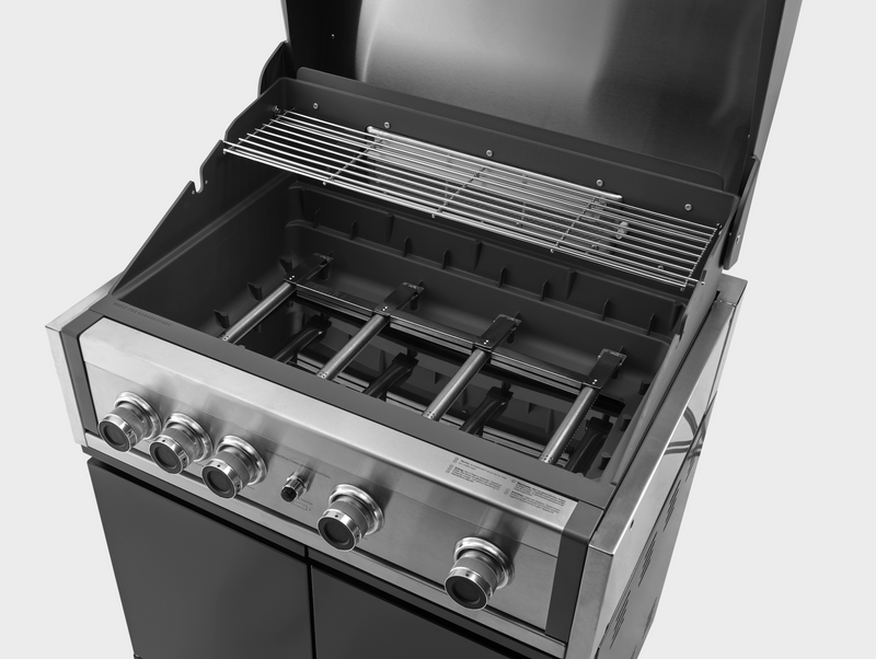 GrandPro Outdoor Kitchen with Elite Pro 4 Burner BBQ, Fridge, Sink and WaterFall - 3.4m
