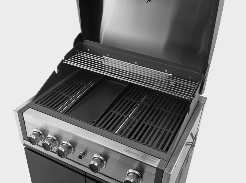 GrandPro Outdoor Kitchen with Elite Pro 4 Burner BBQ, Fridge, Sink and WaterFall - 3.4m