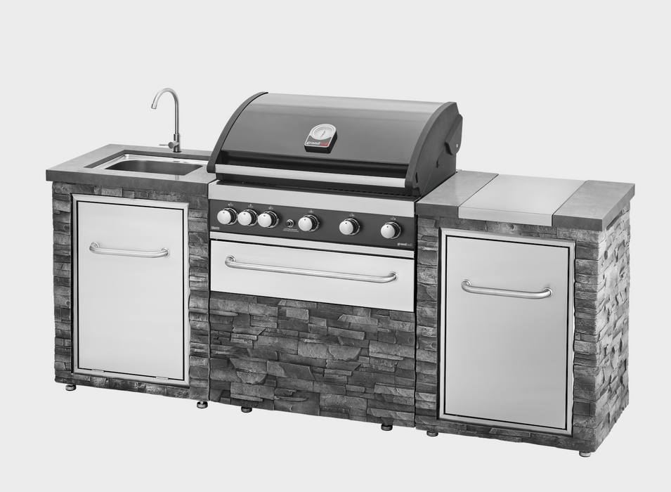 New GrandHall Maxim 5 burners G5 Stone Island Outdoor kitchen + Side burner