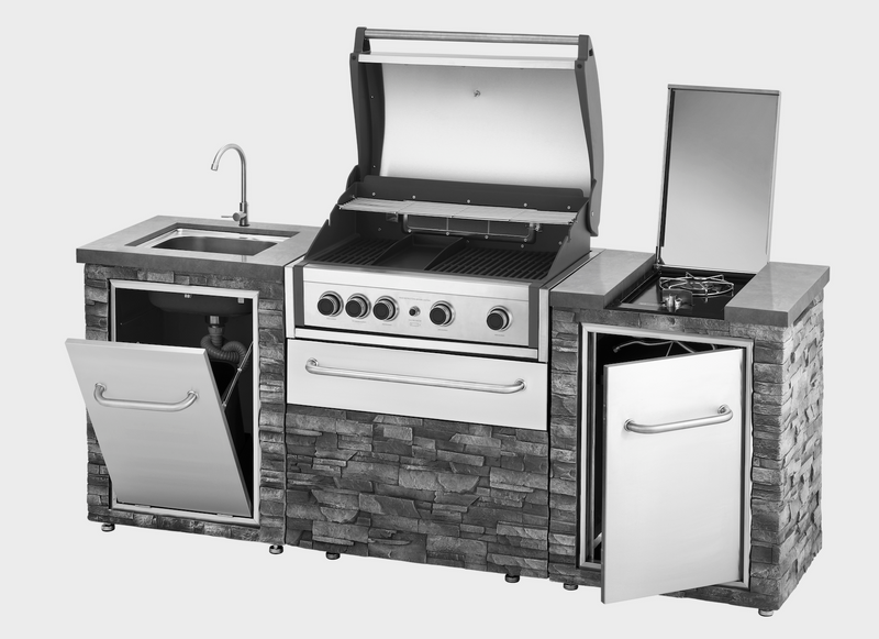 Grand Pro Outdoor kitchen Elite Pro BBQ and Side Burner