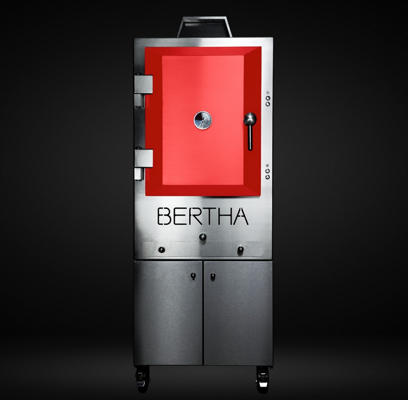 Bertha Commercial & Residential Charcoal Oven and Smoker Grill - Red