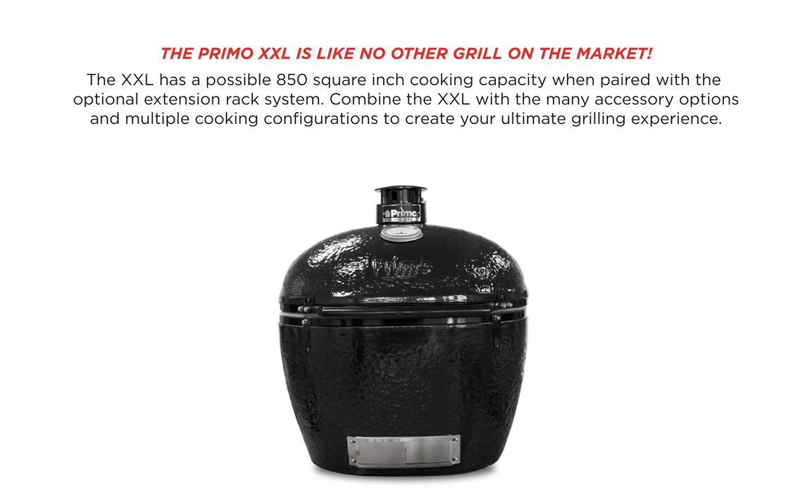 New Primo Oval Ceramic Grill XXL500 Primecookout Ltd