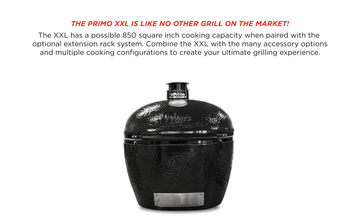 New Primo Oval Ceramic Grill XXL500