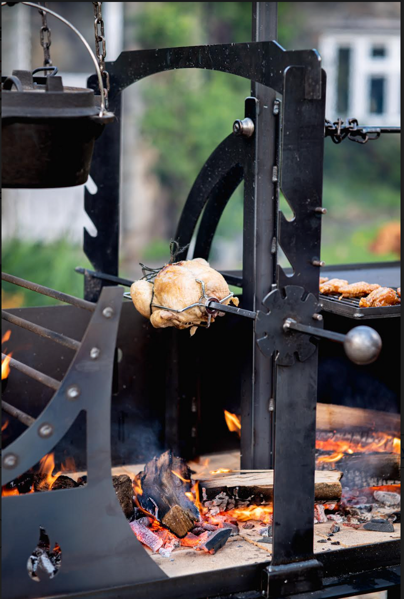 Parrilla asado Doble BBQ with RotisserieX X today is it