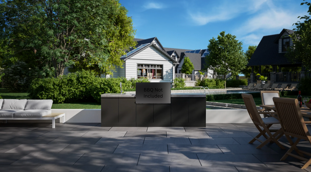 Contemporary Outdoor Kitchen Maxim (BBQ not included) + Sink
