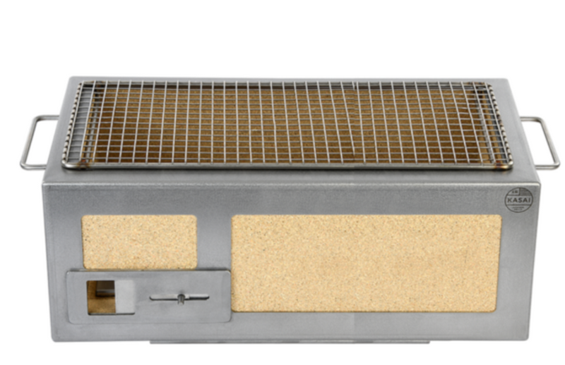 Medium Long Kasai Konro Grill with Stainless Steel Frame