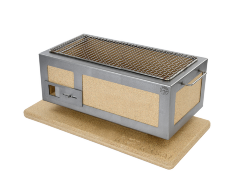 Medium Long Kasai Konro Grill with Stainless Steel Frame