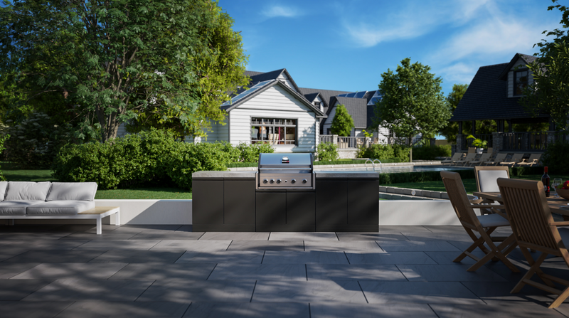 GrandPro Outdoor Kitchen with Elite Pro 4 Burner - 2.7m