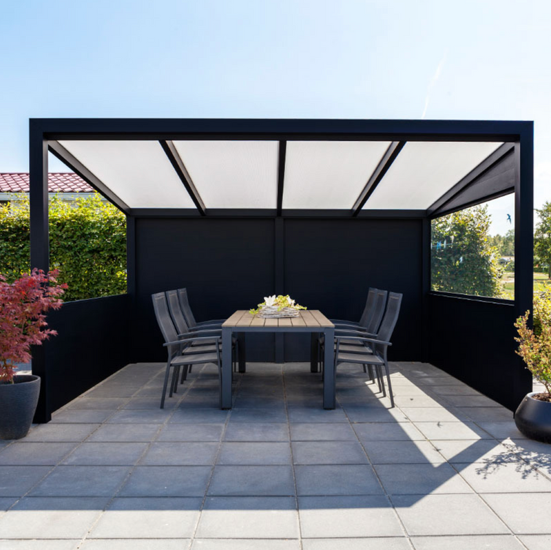 Ribolla Detached Terrace Canopy Black - 506x250