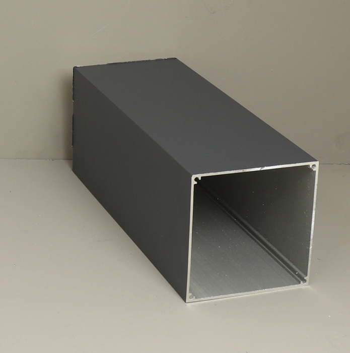 Tube square 110x110x6060mm Grey 7024