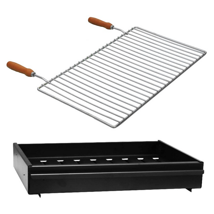 Barbecue Burner box, chrome cooking grill