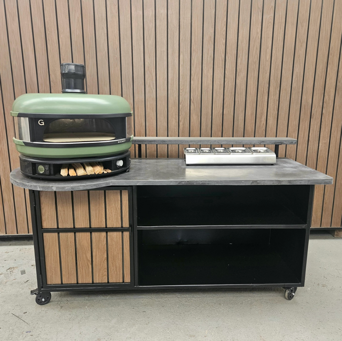 Premium Pizza Trolley with Gozney Dome Dual Fuel Pizza Oven